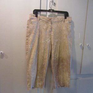 Briggs New York Paisley Capris Crop 14P